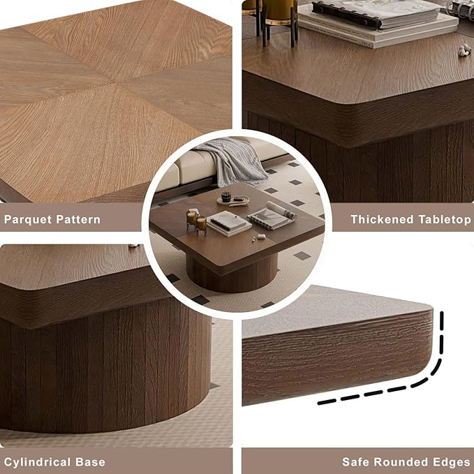 Modern Square Coffee Table - Image 4