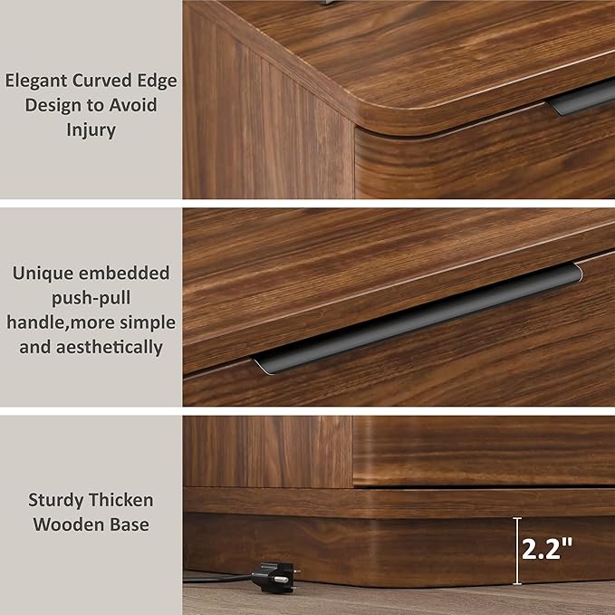 Nightstands Set of 2, Bedside Table - Image 8