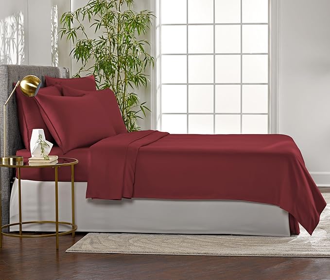 Pure Bamboo Queen Sheets, Genuine 100% Organic Viscose Derived from Bamboo Bed - Image 4