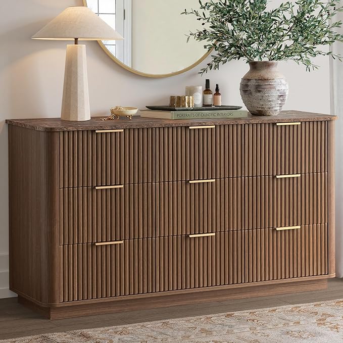 win2win 9 Drawer Dresser, Mid Century Modern Dresser by WIN2WIN