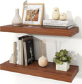 Floating Shelves for Wall, 9.3" Deep Wall Mounted Wood Shelves for Bathroom by Unknown