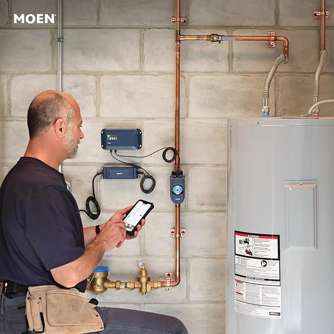 Moen Flo Smart Water Monitor and Automatic Shutoff Sensor, Wi-Fi Connected - Image 33