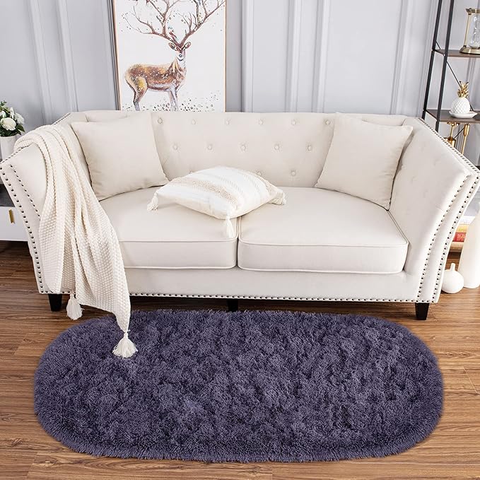 Noahas Ultra Soft Fluffy Bedroom Rugs Kids Room Carpet Modern Shaggy Area Rugs - Image 2