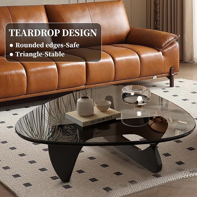 Modern Glass Coffee Table, Mid Century Coffee Table, Small Coffee Table - Image 5