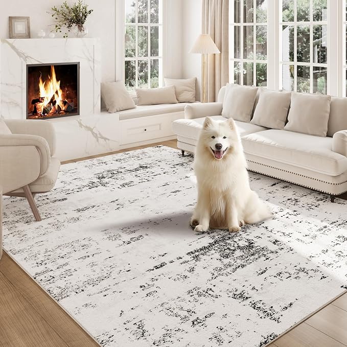 Area Rugs 8x10, Modern Abstract Machine Washable Rugs by OLFRUGDTRUG