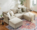ABCASA 102.6" U Shaped Modular Sectional Sofa, 5 Seater Couch by ABCASA