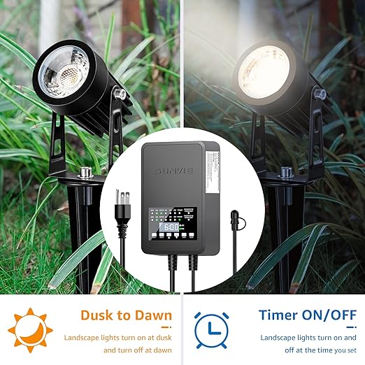 SUNVIE 200W Low Voltage Landscape Transformer - Image 4