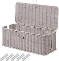 BROWNLILY Cable Management Box, Rattan Style Cord Organizer by Unknown