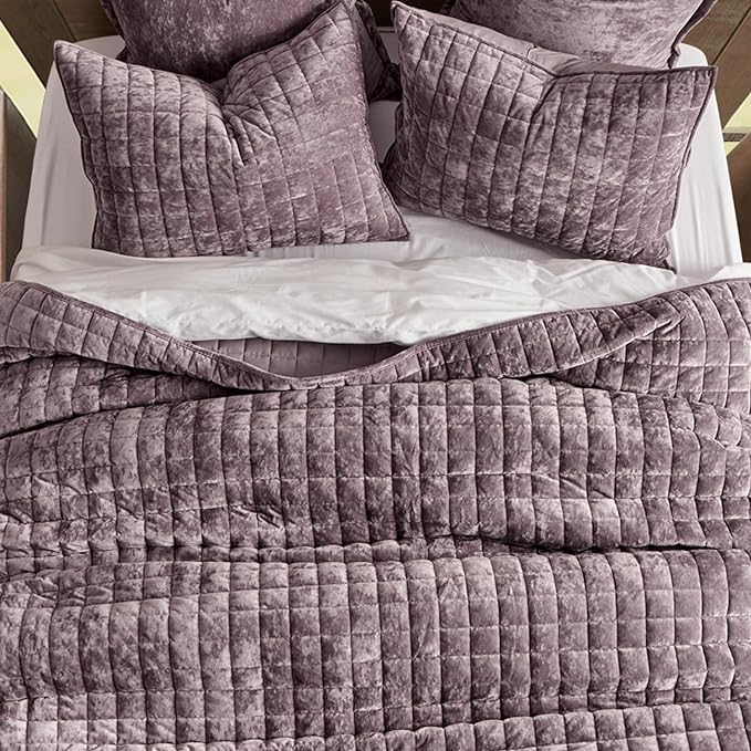 RECYCO Luxury Velvet Quilt Set Full Queen Size Bedding Sets, Ultra Soft Velvet - Image 3