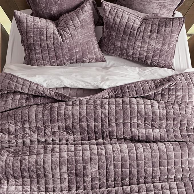RECYCO Luxury Velvet Quilt Set King Size Bedding Sets, Ultra Soft Velvet - Image 3
