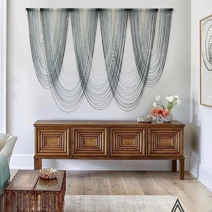 IOWER Large Macrame Wall Hanging Dip-Dyed Macrame Wall Decor Boho Wall Decor - Image 3