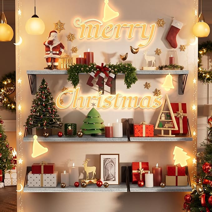 BAYKA Wall Shelves for Bedroom Decor, Floating Shelves for Living Room Kitchen - Image 3