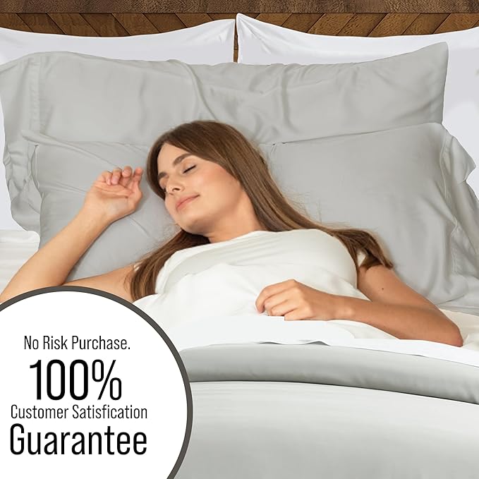 Bella Coterie Luxury Bamboo Viscose California King Size Duvet Cover Set | 100% - Image 5