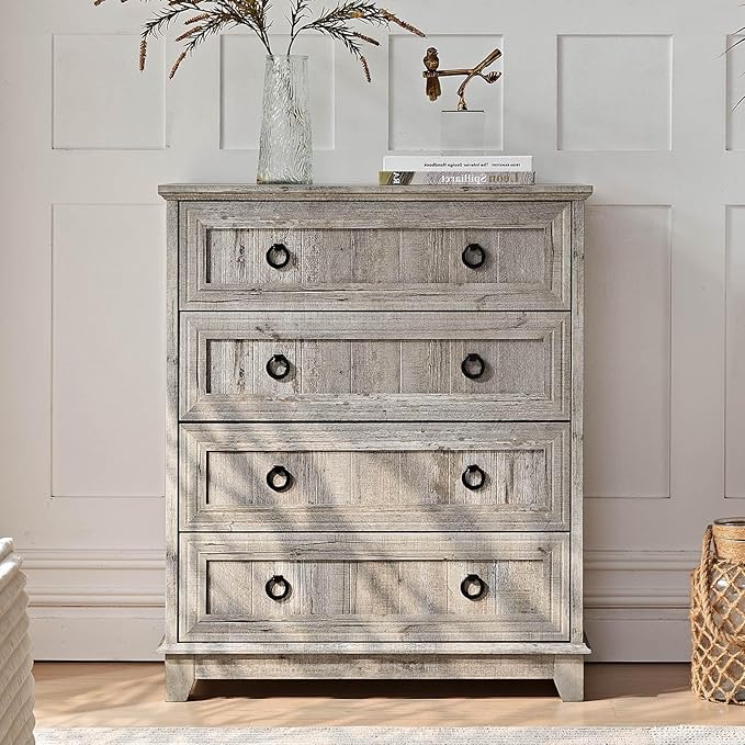 6 Drawer Dresser for Bedroom, Farmhouse Dresser - Image 5