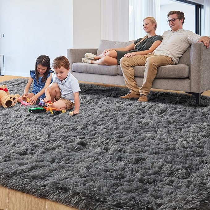 PAGISOFE Grey Washable Area Rugs - Image 2