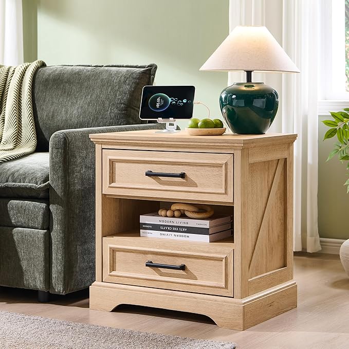 ACCOHOHO 24" Farmhouse Nightstand - Image 6