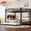 Upgraded Version Thicken Metal Queen Over Queen Bunk Bed by Unknown