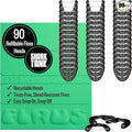 FLAUS Electric Flosser Refills 90ct Extra Strong Woven Dental Floss Heads by FLAUS