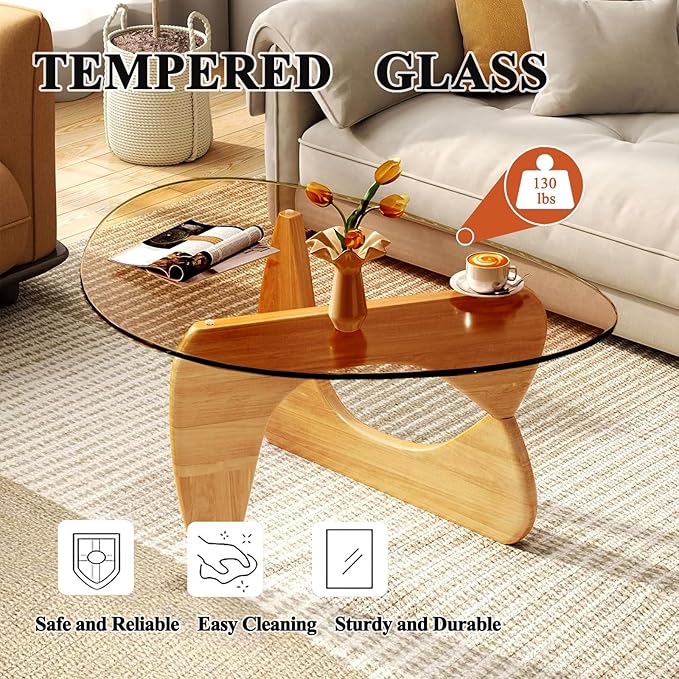 Glass Coffee Table, Mid Century Modern Coffee Table, Coffee Table - Image 3