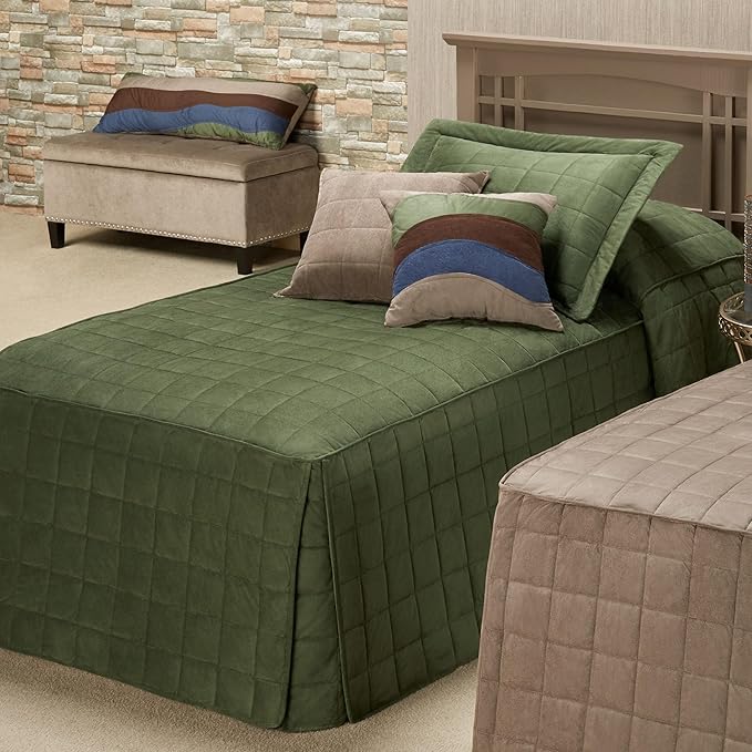 Touch of Class Camden Luxury Bedding | Warm Deep Sage Color | Classic Fitted by TouchofClass
