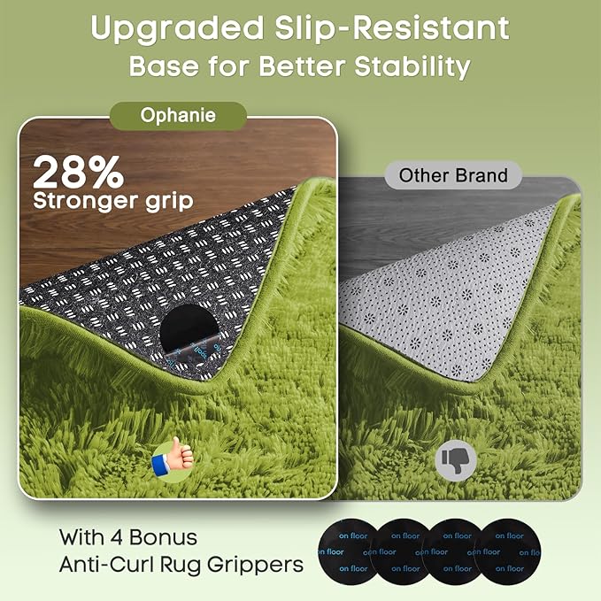 Ophanie Green Rug Grass Area Rugs - Image 4