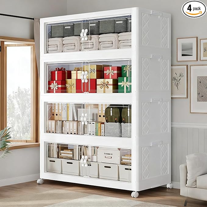 880QT Extra Large Stackable Storage Bins by QAVABIN