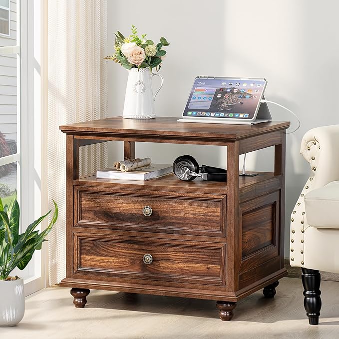 Joaxswe Farmhouse Nightstand - Image 3