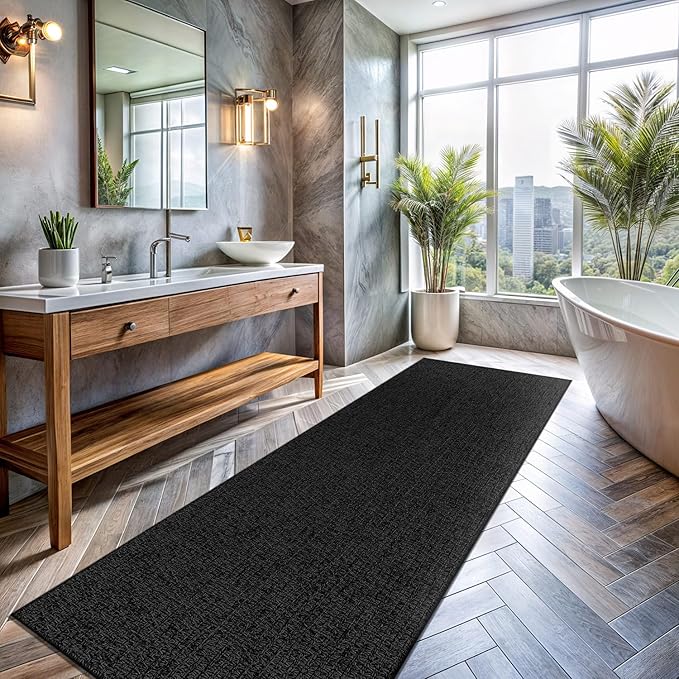 Easy Jute Runner Rug 2x7 Indoor Outdoor Natural Rugs Solid Fiber Rug Woven Area by LenaRug