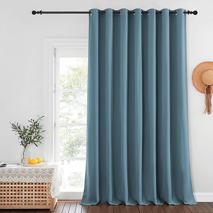 NICETOWN Smoky Blue Blackout Curtains by NICETOWN