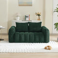 66'' Boneless Corduroy Loveseat Sofa, 2 Seater Tufted Deep Seat Couch by WUTUTUEE