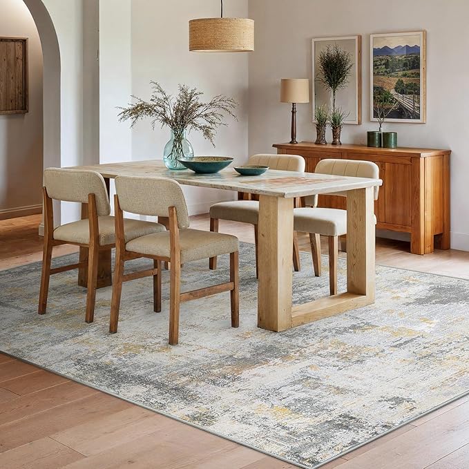 6x9 Area Rugs for Living Room, Modern Abstract Washable Rug - Image 2