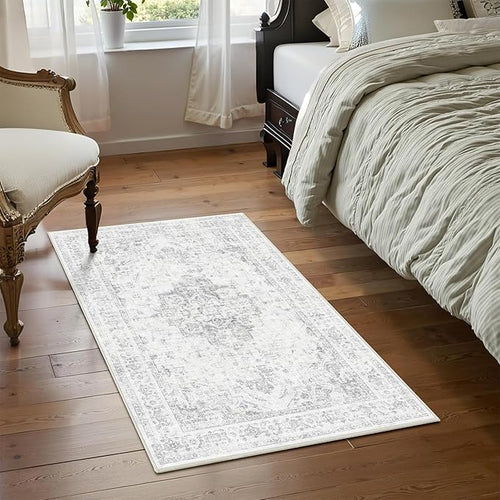 2x3 Vintage Washable Area Rugs for Entryway Soft Non-Slip Bath Mat Boho - Image 2