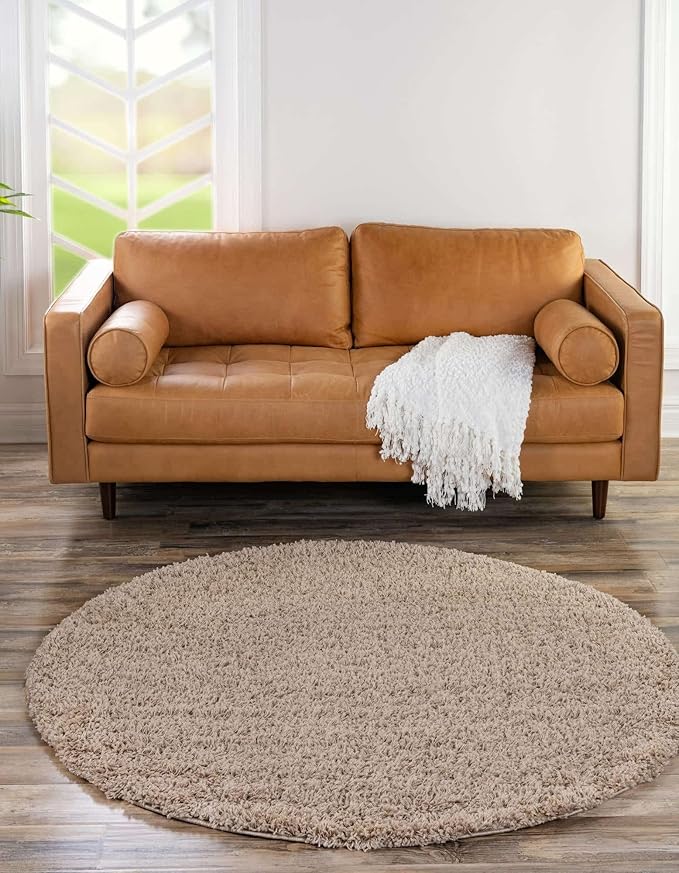 Unique Loom Solid Shag Collection Area Rug - Image 4