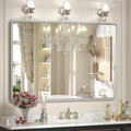 48x32 Inch Silver Bathroom Mirror by GOLOMO