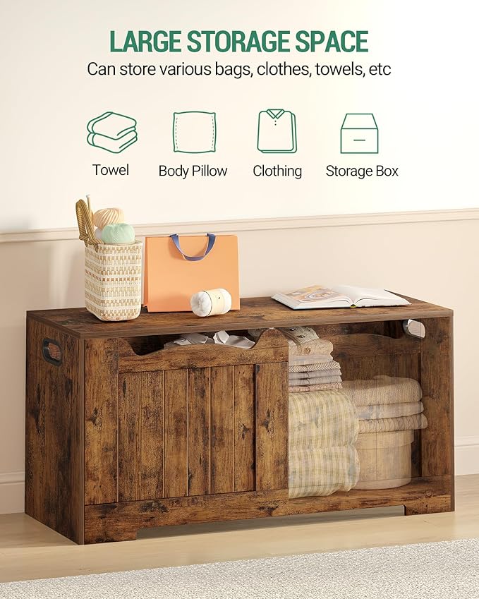 Hzuaneri 39.4" Storage Chest, Storage Bench Trunk - Image 8