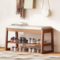 Shoe Bench Storage Rubberwood by PETKABOO