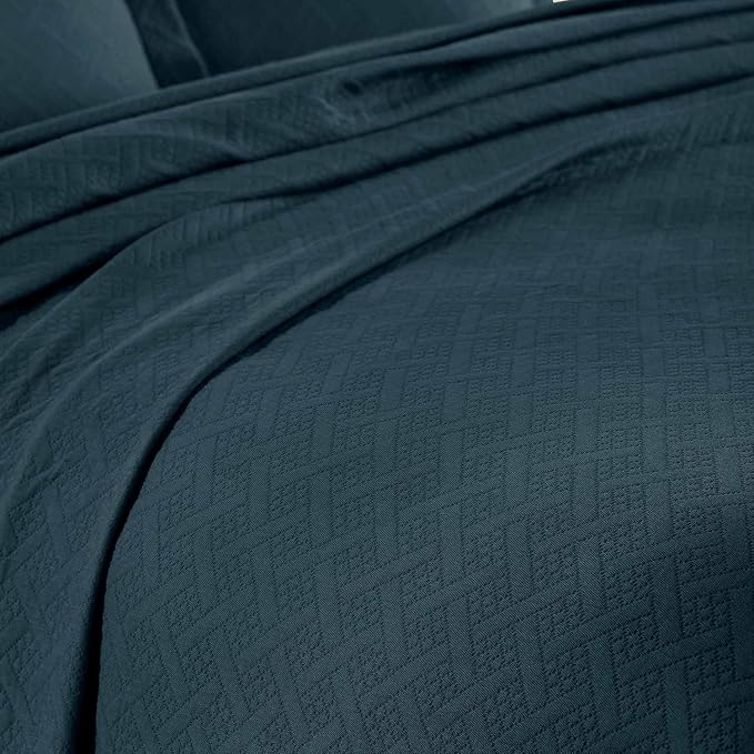 Superior 100% Cotton Basket Weave Bedspread - Image 3