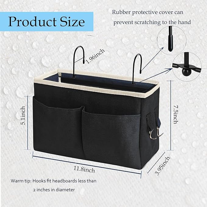 Someteth Bedside Caddy/Bedside Hanging Storage Bag Multi-Function Caddy - Image 2