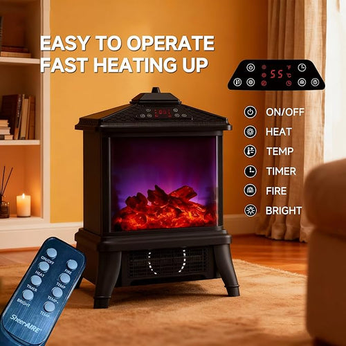 18-inch Freestanding Electric Fireplace, Equipped - Image 2