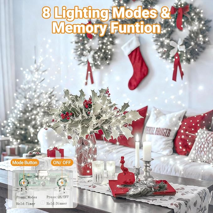 litogo 4 Pack Fairy Lights Battery Operated - Image 2