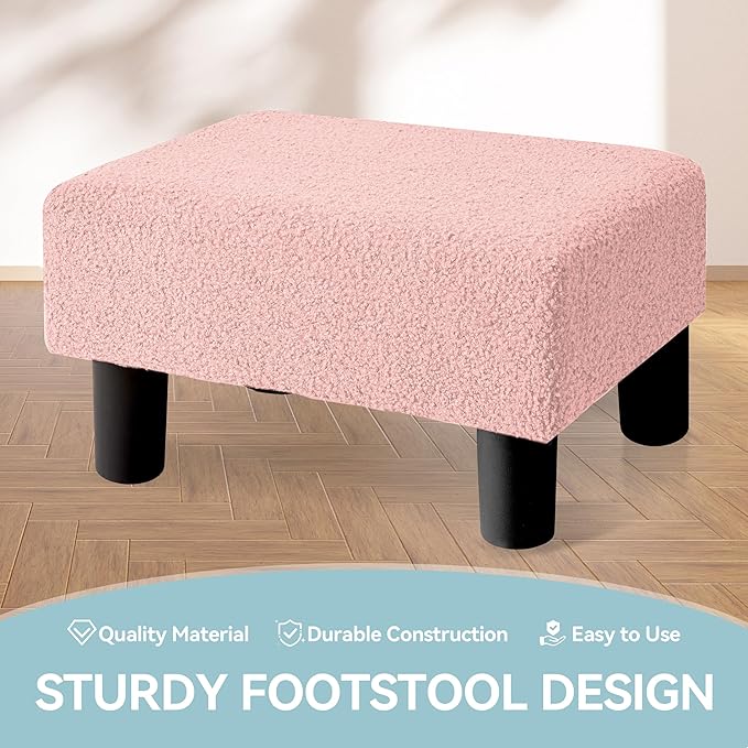 BRIAN & DANY Small Foot Stool Ottoman, Footstool - Image 6