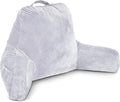 Husband Pillow Light Grey, Original Reading Pillow in Bed Rest Chair, Shredded by HusbandPillow