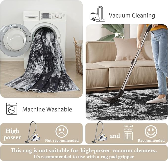 3x6 Kitchen Hallway Runner Rug: Long Washable Rug Runner Non-Slip Indoor - Image 7