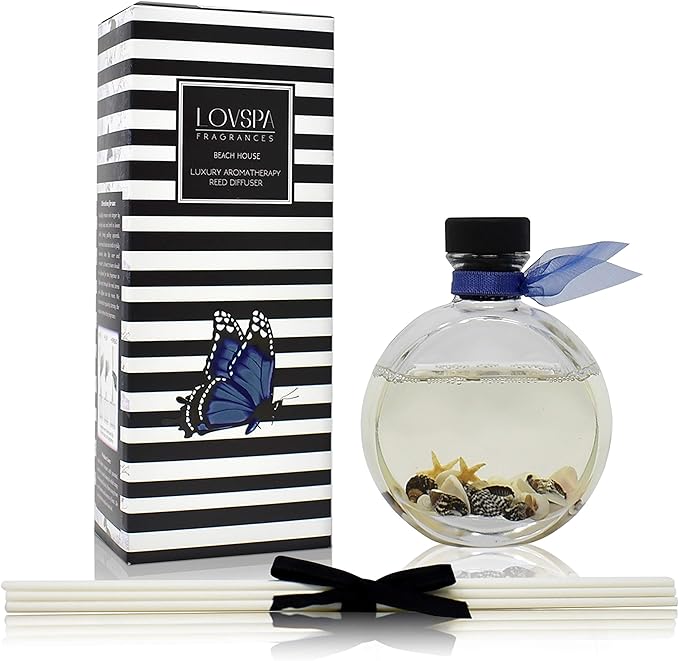 LOVSPA Reed Diffuser Set, Beach House Scented Oil Diffuser - Image 5