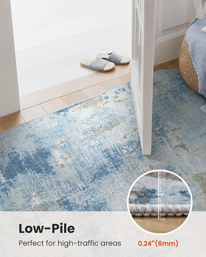 8x10 Area Rugs for Living Room, Modern Abstract Washable Rug - Image 7