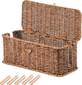 BROWNLILY Cable Management Box, Rattan Style Cord Organizer by Unknown