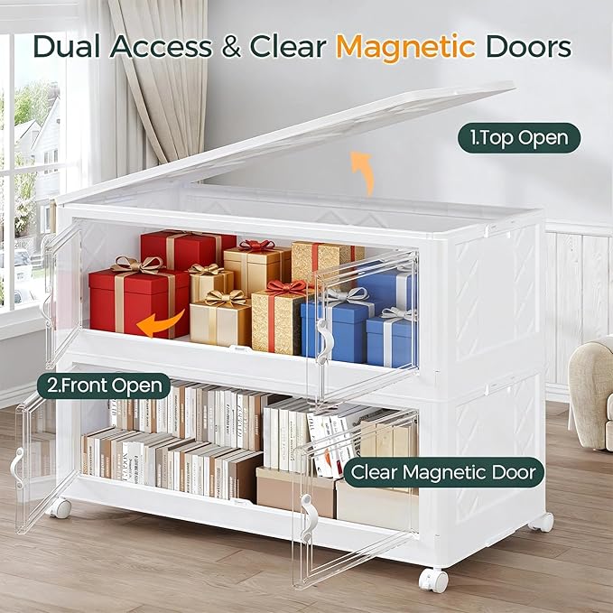 660QT Extra Large Stackable Storage Bins - Image 3