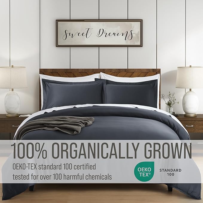 Bella Coterie Luxury Bamboo Viscose Queen Size Duvet Cover Set | 100% - Image 4