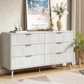 CARPETNAL Fluted 6 Drawer Dresser by CARPETNAL
