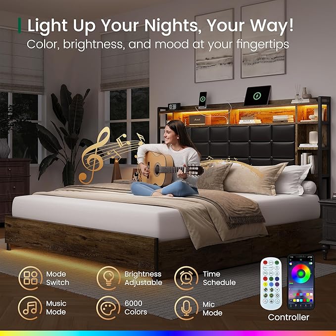 LARMACE Queen Size Bed Frame - Image 5